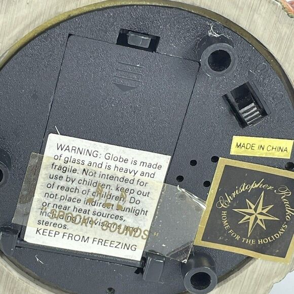 Christopher Radko Halloween Hoot N Howl Glitter Globe Snow Globe w Sound Ghosts - Picture 11 of 12